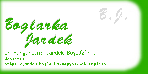 boglarka jardek business card